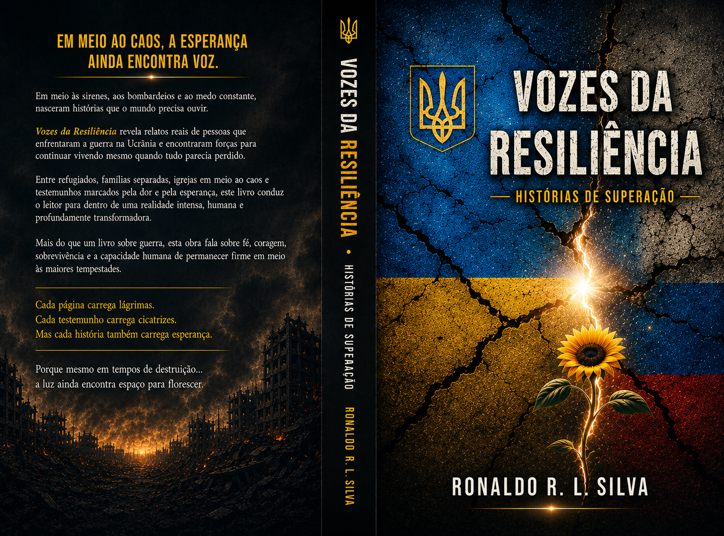 Capa de Vozes da Resiliência — Histórias de Superação, de Ronaldo R. L. Silva